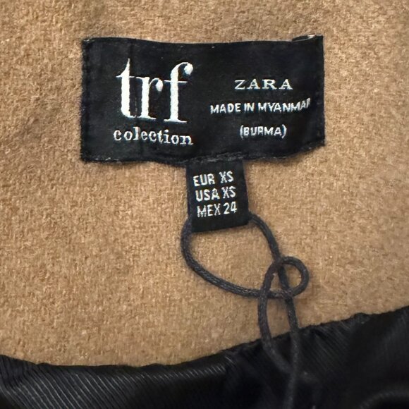 Zara TRF Collection Wool Blend Coat - Picture 3 of 3